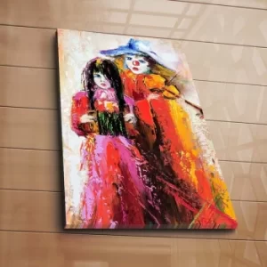 Image of 5070C-212 Multicolor Decorative Canvas Painting