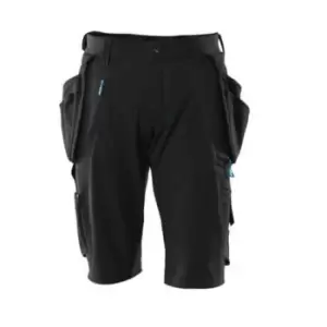 image of Mascot Black Craftsmens Shorts with Detachable Holster Pockets - C56 (W40.5)