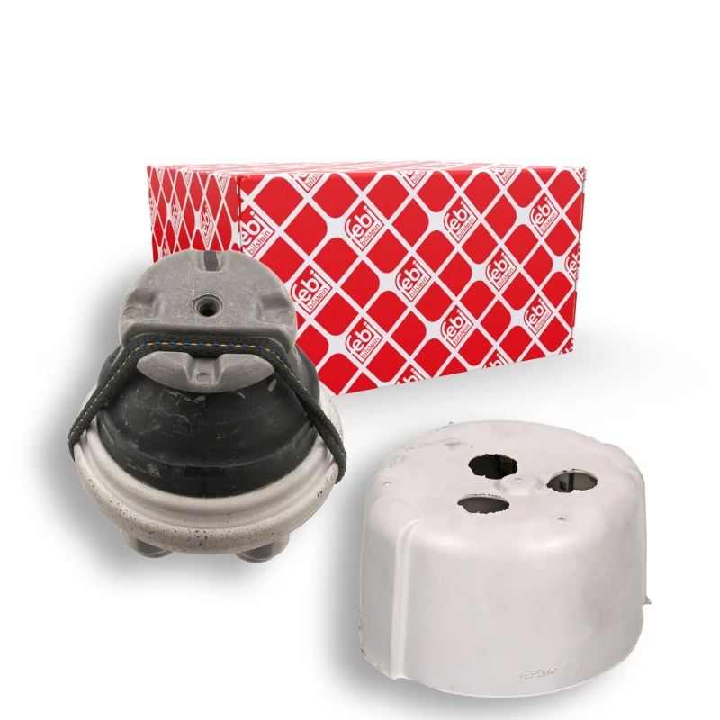 Image of FEBI BILSTEIN 29511 Engine mount both sides, Hydro Mount, with splash protection cover Engine Mounting (247)