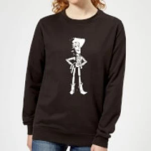 Image of Toy Story Sheriff Woody Womens Sweatshirt - Black