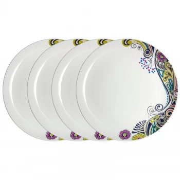 image of Denby Monsoon Cosmic Dinner Plates - 4 Piece Set