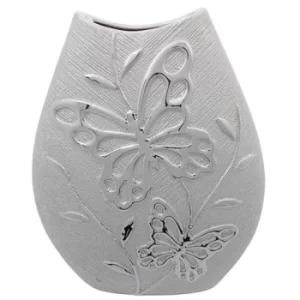 Image of Butterfly Wide Vase Champagne Large