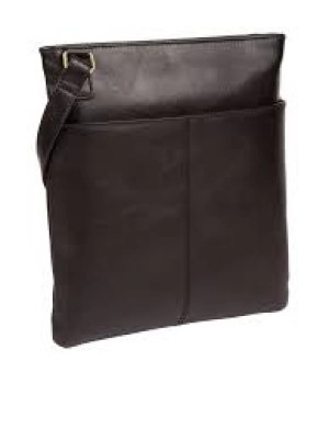 image of Pure Luxuries London Vintage Black 'Foxton' Cross Body Bag