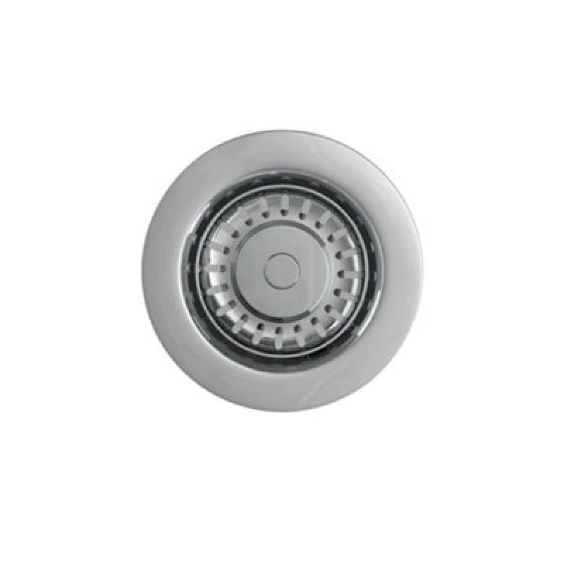 Image of Balterley Round Kitchen Sink Strainer Waste Without Overflow, Top Fix Installation, 98 X 114 X 214mm, Chrome