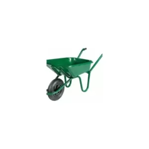 image of 90L Green Heavy-Duty Endurance Wheelbarrow