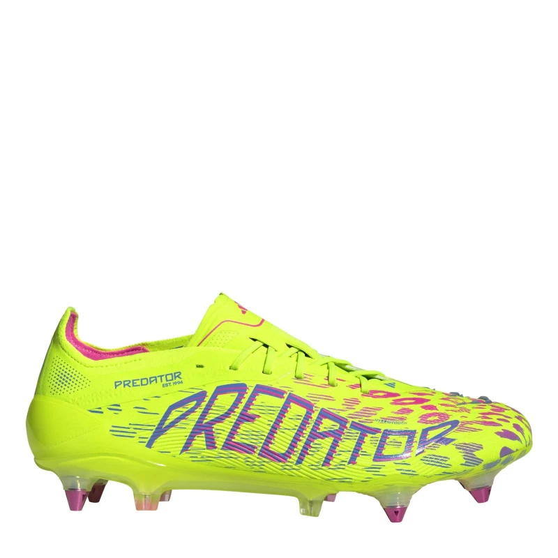 Image of adidas Predator Elite Soft Ground Football Boots Lem/Pink/Blue male 7 (40.7)