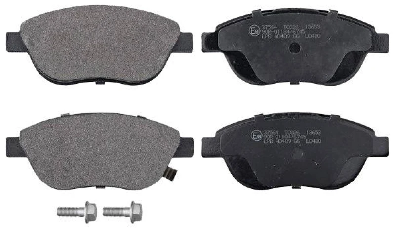 Image of A.B.S. 37564 Brake pad set with acoustic wear warning Brake Pad Set,disc brake (402)