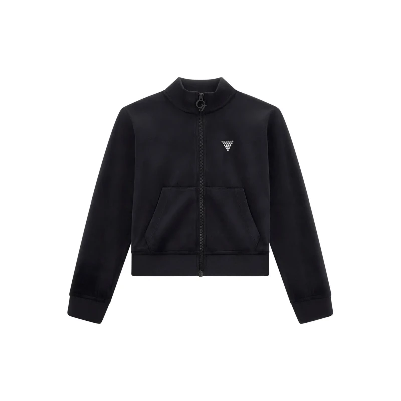 Image of Guess Girl's long-sleeve T-Shirt Guess Velvet Noir Female 6 ans