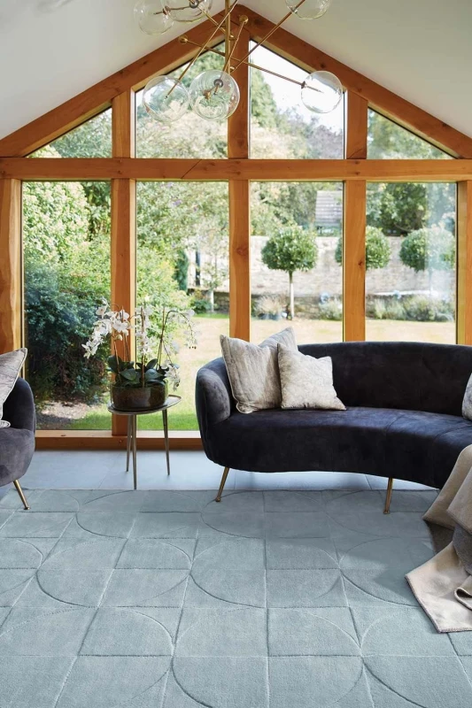 Image of Origin 'Penny' Rug in Blue Size: 120cm x 170cm Blue Unisex 120cm x 170 cm