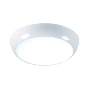 Image of Knightsbridge LED Emergency Bulkhead Fitting with Sensor 6000K, 230V IP44 14W