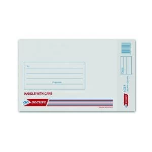 Image of GoSecure Bubble Lined Envelope Size 4 180x265mm White Pack of 100
