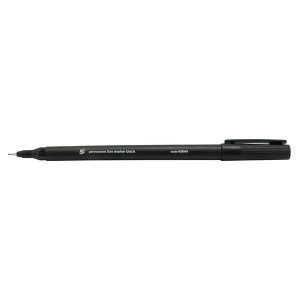 image of 5 Star Office Permanent Marker Fine Tip 0.5mm Line Black Pack of 10