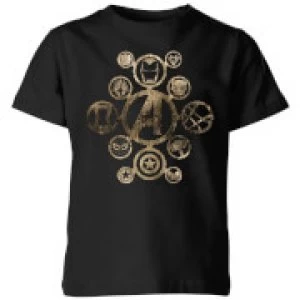 image of Marvel Avengers Infinity War Icon Kids T-Shirt - Black - 11-12 Years