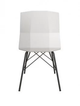 image of Cosmoliving By Cosmopolitan Riley Molded Dining Chair- Grey