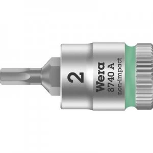 image of Wera 8740 A 05003330001 Allen Bit 2mm 1/4 (6.3 mm)