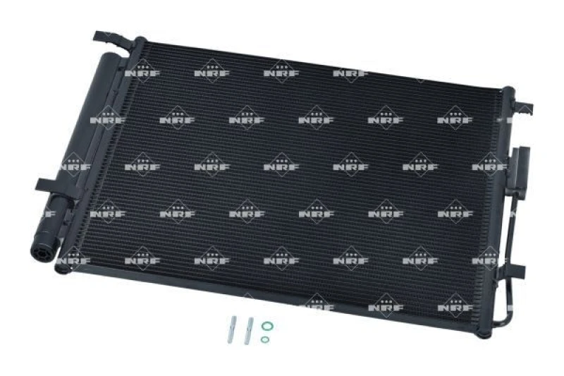 Image of NRF 350333 Condenser EASY FIT, with seal ring, with nitrogen filling Aluminium Condenser,air conditioning (448)