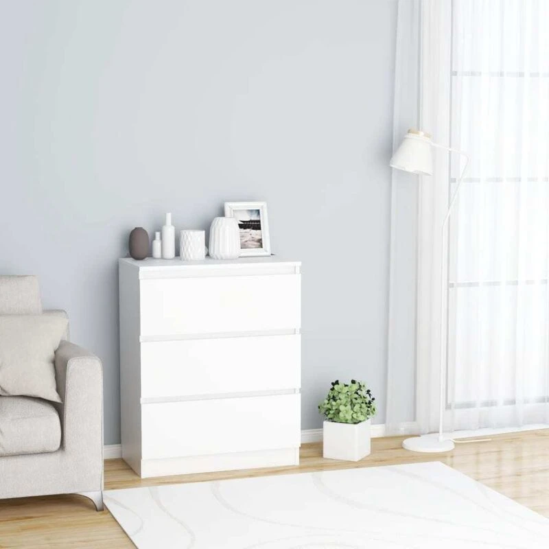 Image of VIDAXL Sideboard White 60x35x76cm Engineered Wood Vidaxl 801382