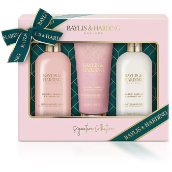 image of Baylis & Harding Jojoba, Vanilla & Almond Oil Gift Set (for Bath)