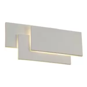 image of Integrated LED wall lamp Kiania White sand 12.5 cm