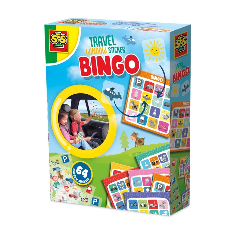 Image of SES Creative Travel Window Sticker Bingo Multi unisex