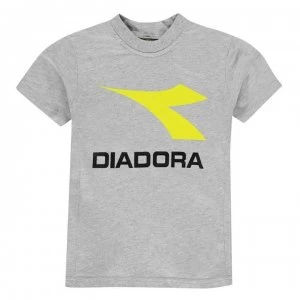 image of Diadora Auckland Kids T Shirt - Grey