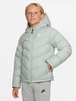 Image of Boys, Nike U Nsw Synthetic Fill Jacket - Blue/White, Size Xs