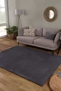Image of Lulu Plain Rug - Size: 60X100cm - Grey