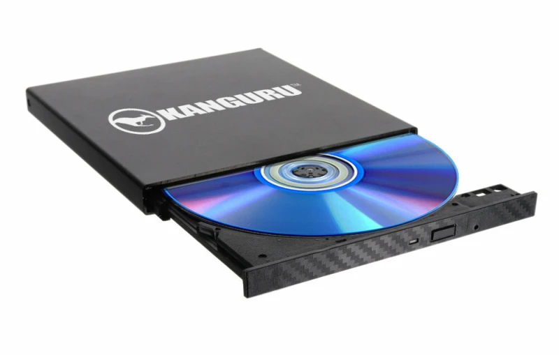 Image of iStorage iStorage Kanguru QS Slim BD-RE Bluray Burner|Burn Blurays, DVDs or CDs in a snap|Digitally-Signed Secure Firmware|Safe from “badUSB|Buffe