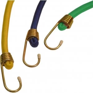 image of Olympia Bungee Cord Set 1200mm Yellow Pack of 6