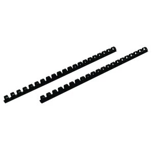 Image of Fellowes Binding Comb 12.5mm Black A4 Pack of 100 5346502