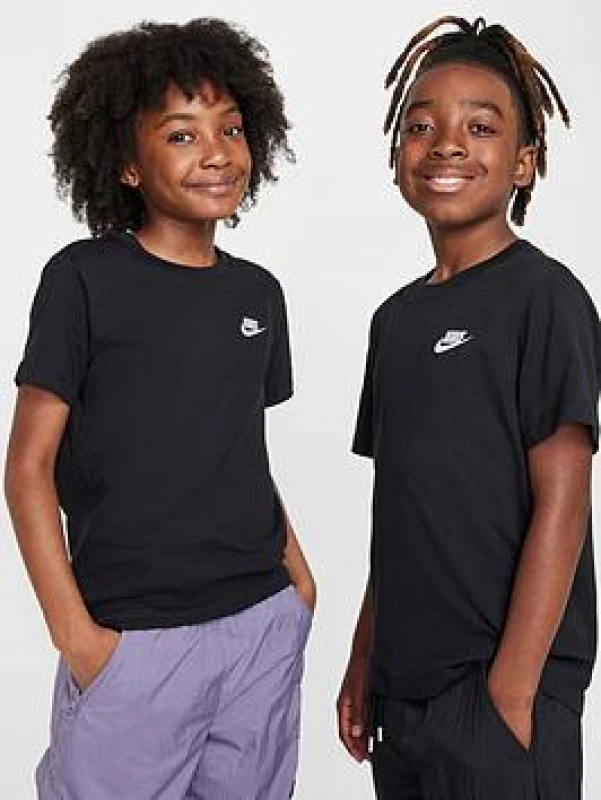 Image of Nike Futura T Shirt Junior Boys - Black Male 5 - 6 Years