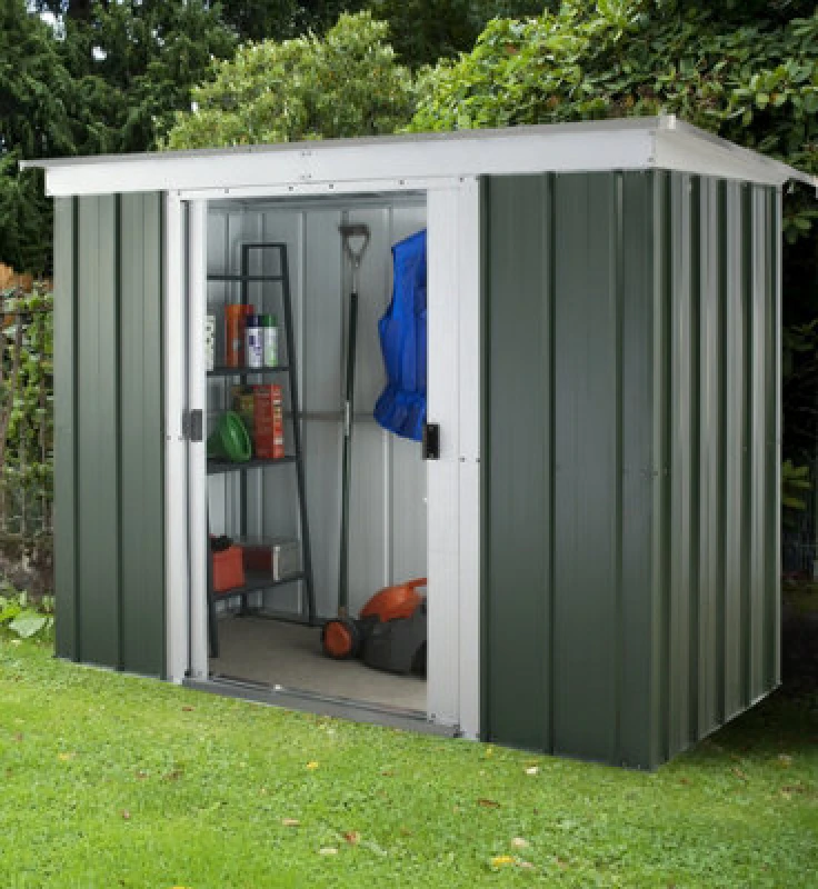 Image of 6' x 4' Yardmaster Emerald Pent Metal Shed (1.98m x 1.19m)