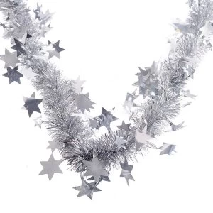 image of Robert Dyas Star Tinsel - Silver