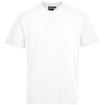 Image of Portwest - B195WHRL - sz L Turin Premium T-Shirt Workwear - White