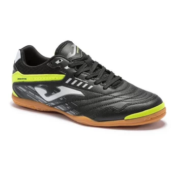 Image of Joma Maxima Junior Indoor Football Trainers - Black/FluYellow