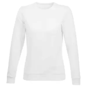 image of SOLS Womens/Ladies Sully Sweatshirt (S) (White)