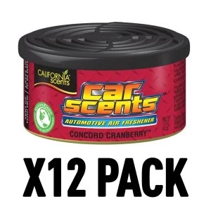Image of Concord Cranberry (Pack Of 12) California Car Scents