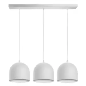 Image of Madison Straight Bar Pendant Ceiling Light White 70cm