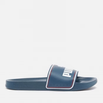 Image of Puma Mens Leadcat Slide Sandals - Dark Denim/Puma White/High Risk Red - UK 11