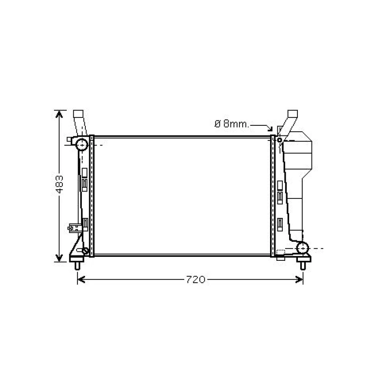 Image of Engine radiator DIEDERICHS DCM2414