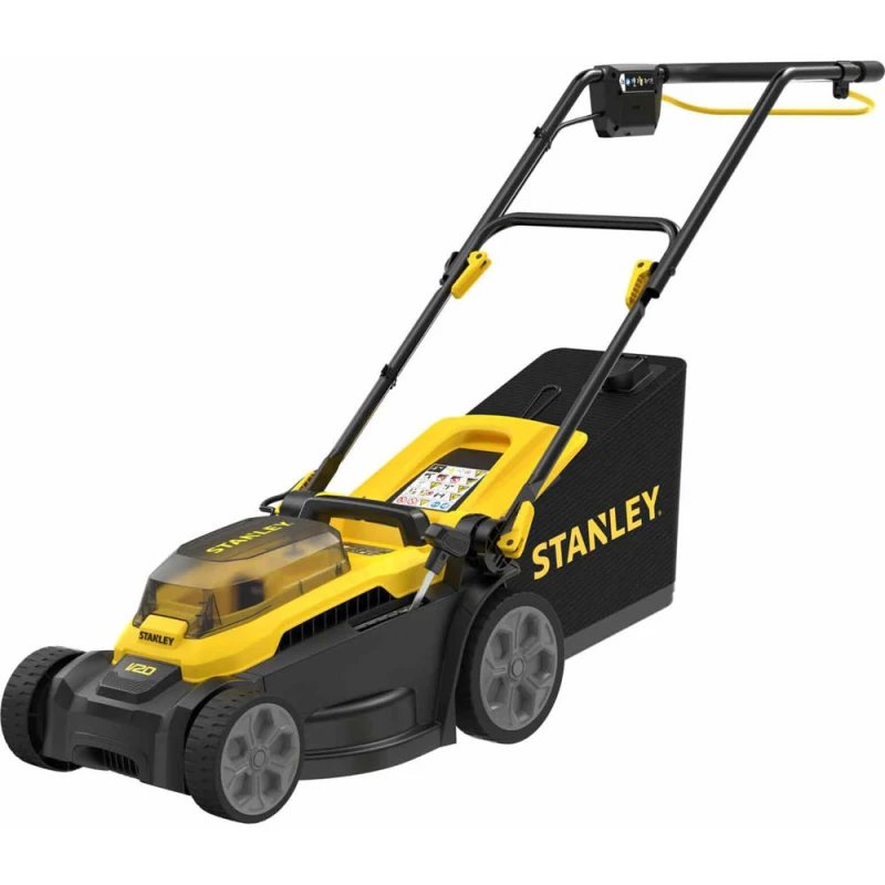 Image of Stanley FatMax V20 SCMWP340 18v Cordless Rotary Lawnmower 340mm No Batteries No Charger SCMWP3401B
