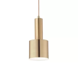 Image of Holly Indoor Ceiling Pendant Lamp 1 Light Brass Satin, E27