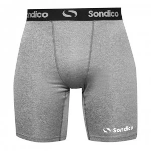 image of Sondico Core 6 Base Layer Shorts Mens - Grey Marl