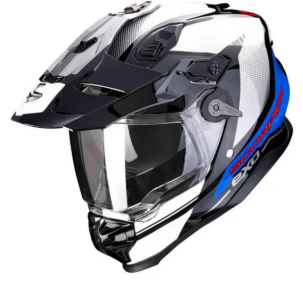 Scorpion ADF-9000 Air Trail Black-Blue-White Adventure Helmet XL