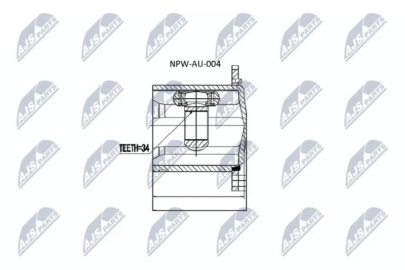 Image of NTY CV joint kit NTY NPW-AU-004