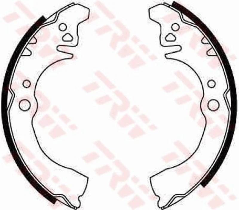 Image of TRW GS8281 Brake Shoes Brake Shoe Set (70)