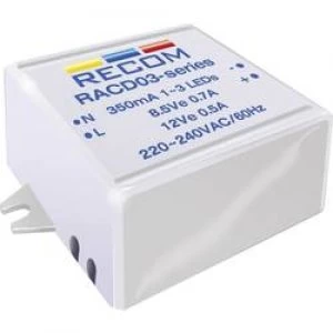 image of Constant current LED driver 3 W 350 mA 12 Vdc Rec