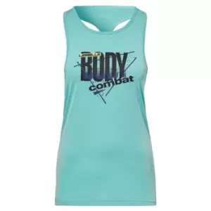Image of Reebok Les Mills BodyCombat ACTIVCHILL Graphic Tank Top - Semi Classic Teal