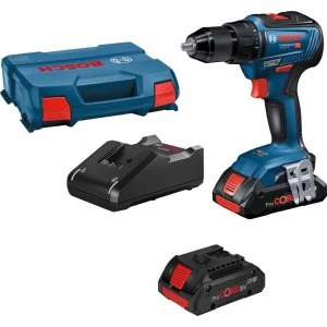 image of Bosch GSB 18V-55 18v Cordless Brushless Combi Drill 2 x 4ah Li-ion Charger Case