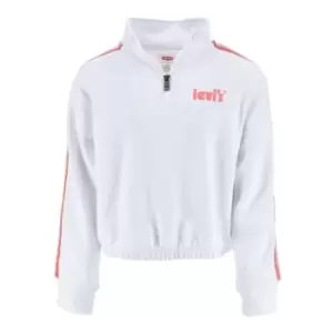 Image of Levis Tape Quarter Zip Top - White